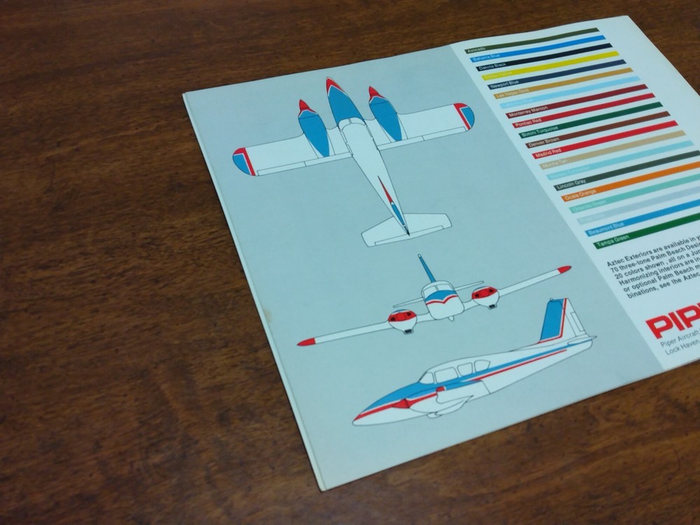 Piper Aztec E Turbo Aztec E 1970 Brochure