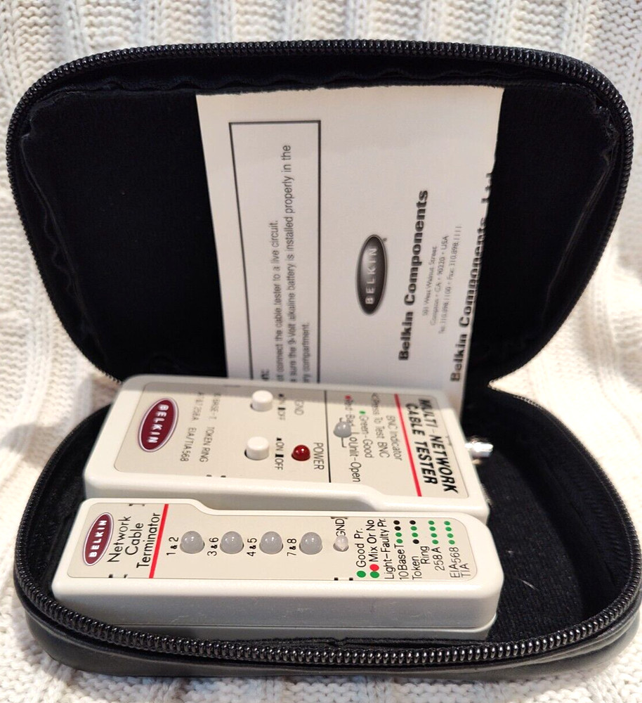 Belkin Network Cable Terminator and Multi Network Cable Tester