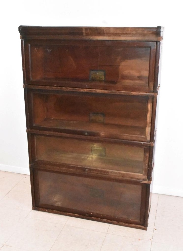 4 Section Oak Globe Wernicke Barrister Bookcase