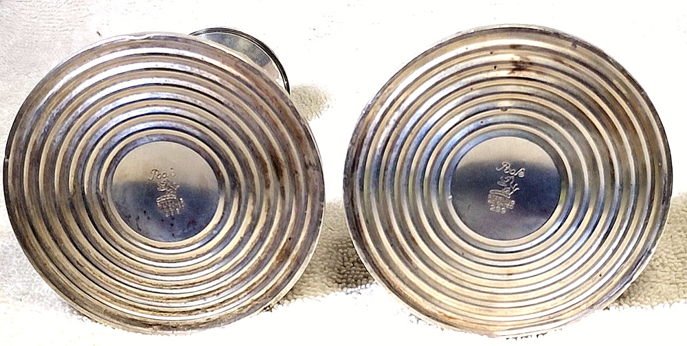 Poole Sterling Silver Weighted Candlestick Holders # 299