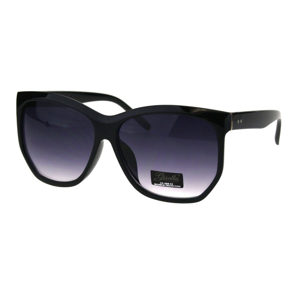 Womens Designer Style Sunglasses Oversized Square Angled Frame UV 400