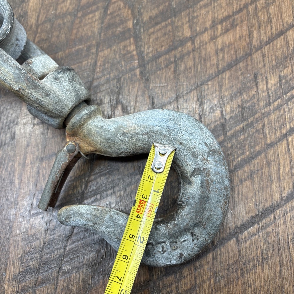 Vintage 17 inch trolley pulley meat Hook