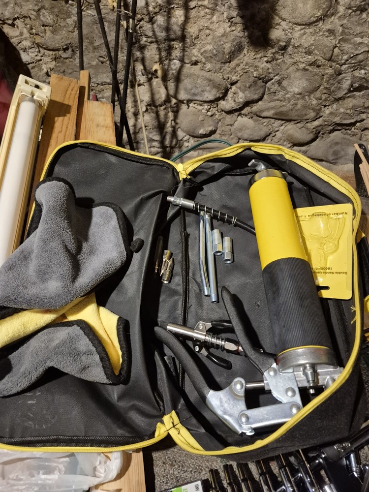 Grease Gun Kit Works with Various Accessories Everything Pictured Included