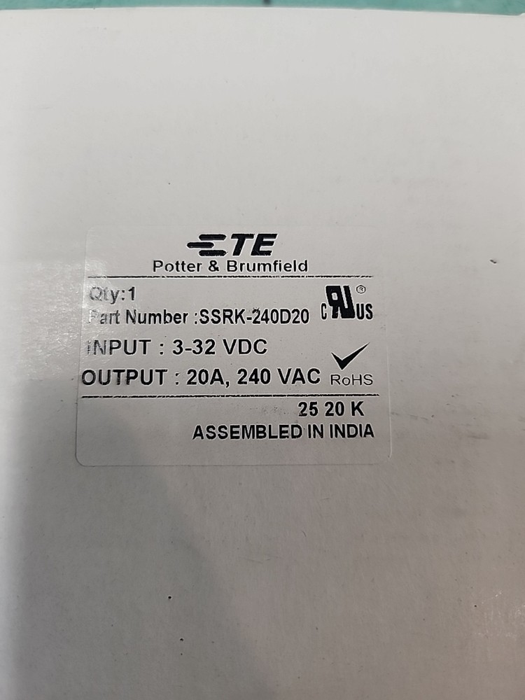 Solid State Relay DC-AC TE SSRK-240D20 20A 