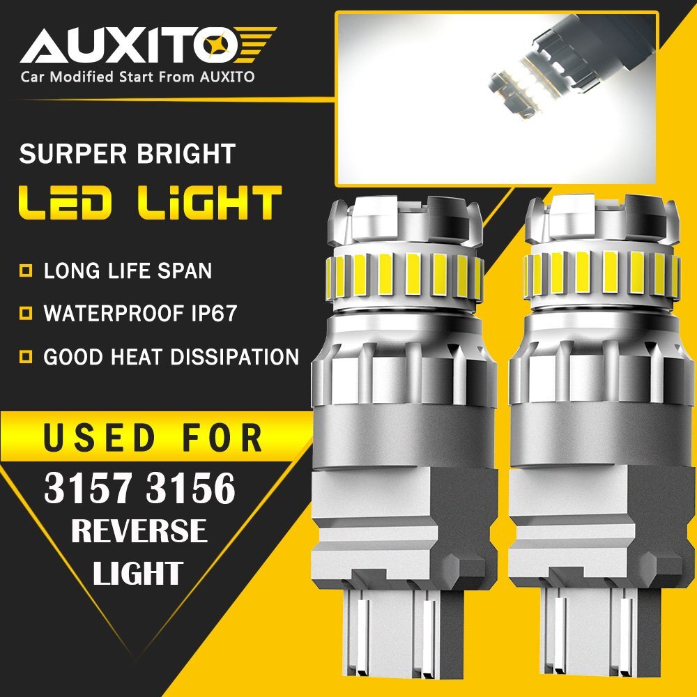 3157 LED Backup Reverse Light Bulbs White for Chevy Silverado 1500 1999-2013