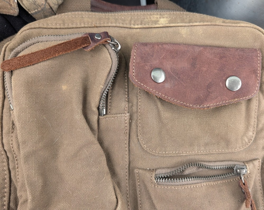 TSD Brand Ridge Valley Canvas Backpack