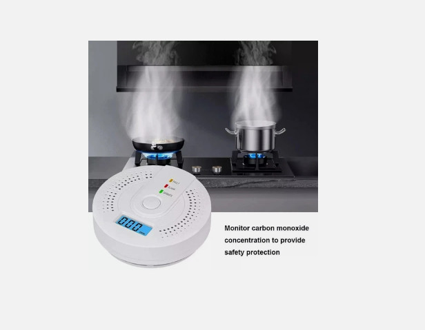 Carbon Monoxide Detector Warning Alarm Sensor LED Digital Battery Powered