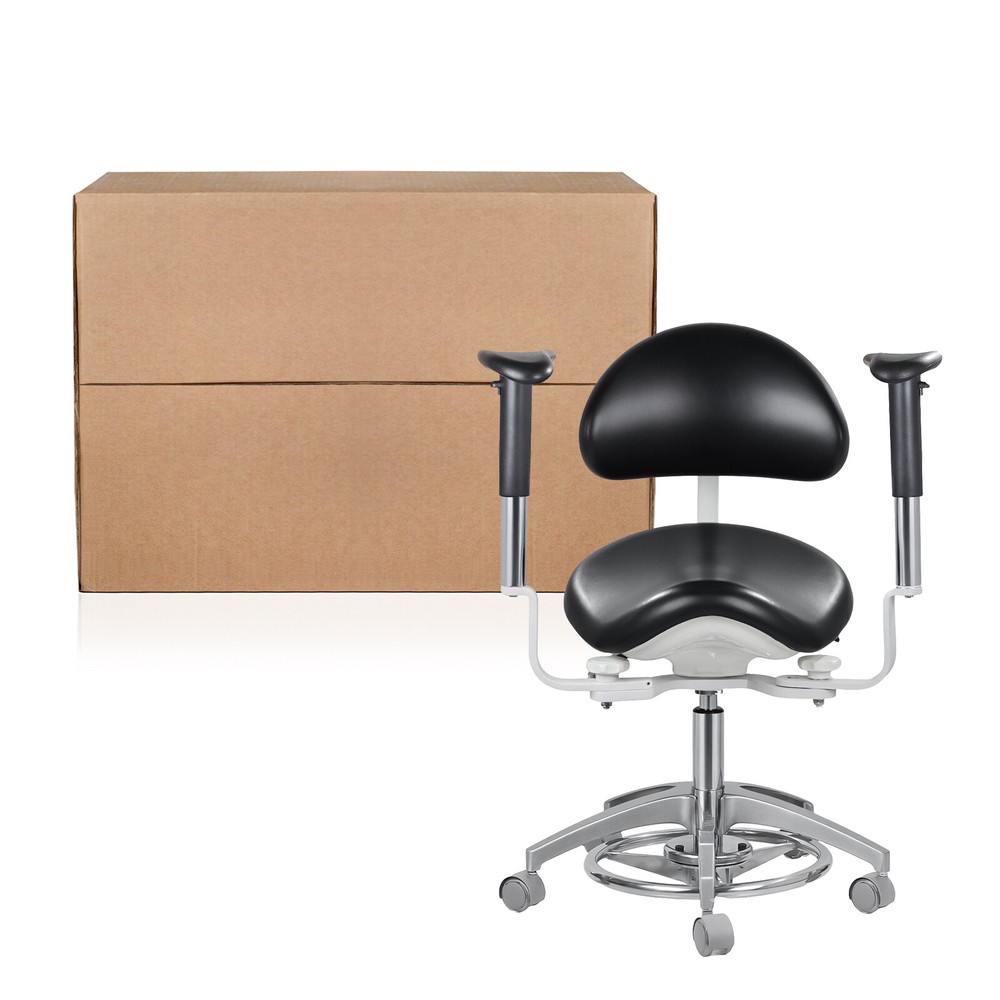 PU Leather Microscope Surgery Saddle Chair Adjustable Dynamic Seating Chair