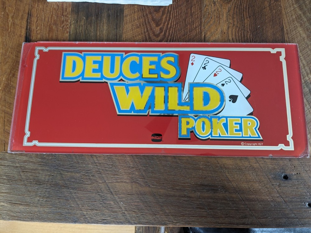 Slot Machine Glass Panel deuces wild poker
