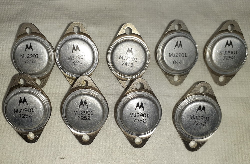 Motorola MJ2901 Transistors. NOS.
