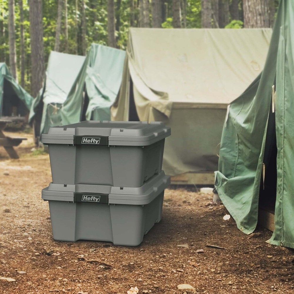 12 gal Max Pro Plastic Utility Storage Tote Stackable Container Organizer 6 Pack