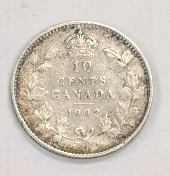 1902 H- Canada 10 Cent Coin-#T154