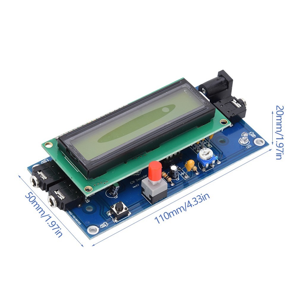 Premium Morse Code Decoder LED Display Morse Code Reader Translator For DIY Pro
