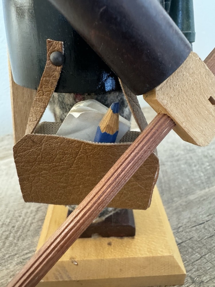 Steinbeck Volkskunst Nutcracker Sherlock Holmes Vintage Missing Pipe German