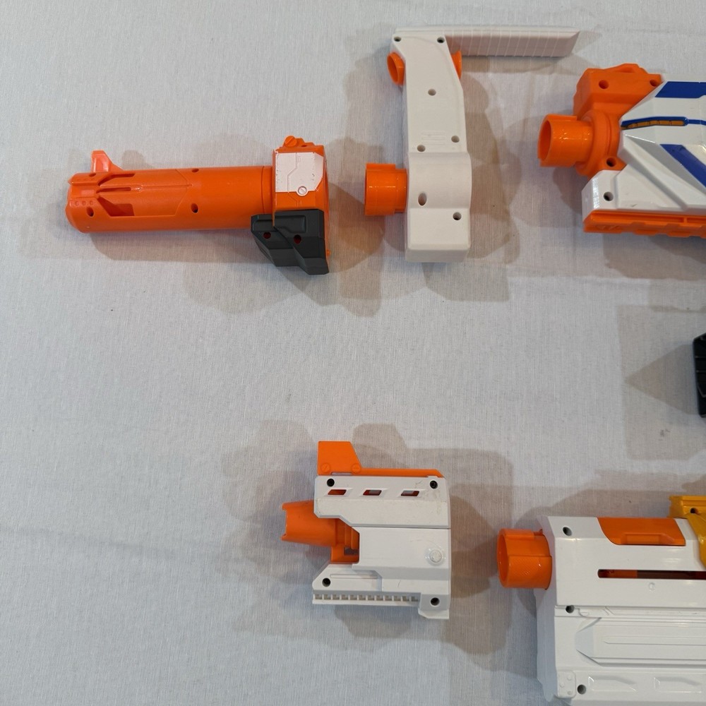 Nerf N-Strike Motorized Modulus Regulator & MK II w/ Attachments Tested/working