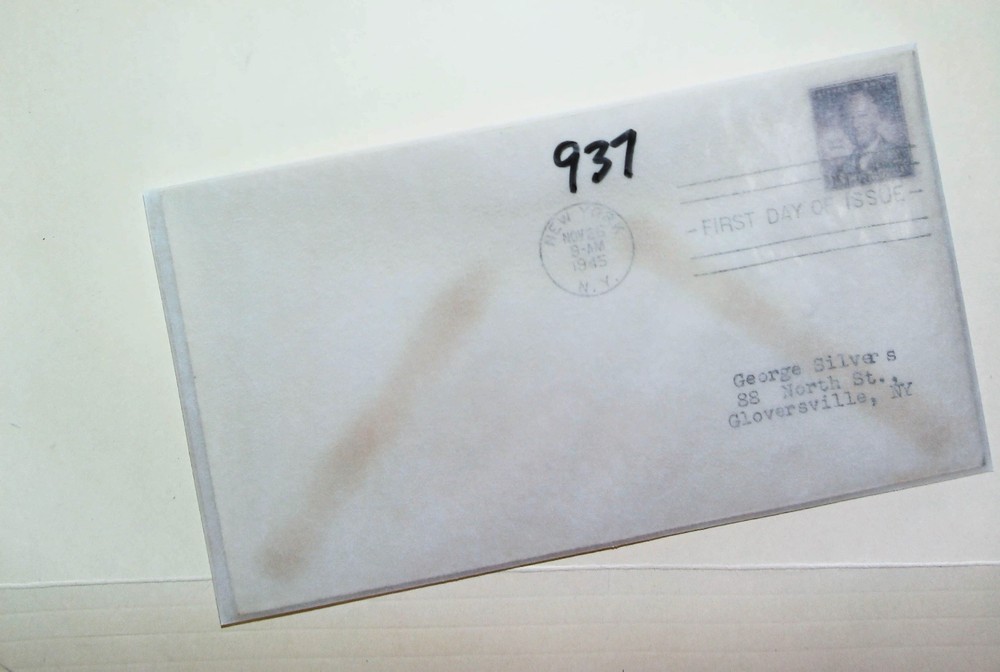 U. S. FDC - 937 - Alfred e. Smith - no cachet -comb. ship!