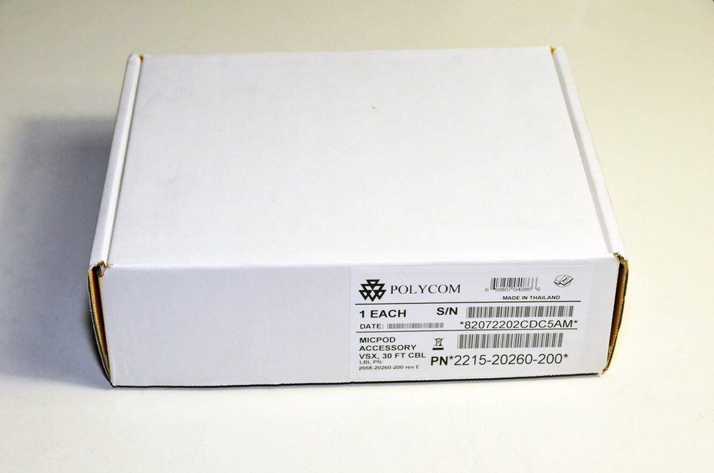 Polycom VSX Microphone Array Kit w/ 30' Cable 2215-20260-200  New in box!