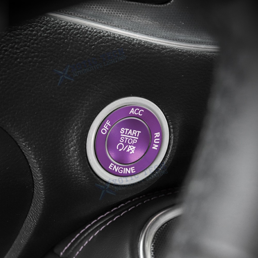Keyless Engine Push Start Button & Surrounding Ring For Dodge Charger Challenger