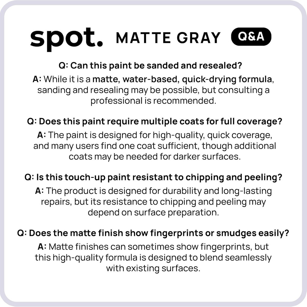 Touch-up Paint | Quick-drying, low-odour, eco-friendly formula | Three-piece set