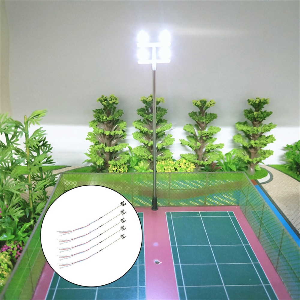 5PCS 1:100 3V Lighting Tower Model Building Scenery Layout Model Accessories