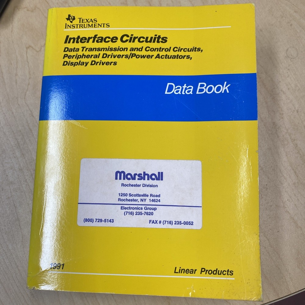 Interface Circuits By Texas Instruments DATA BOOK.VGC..B81