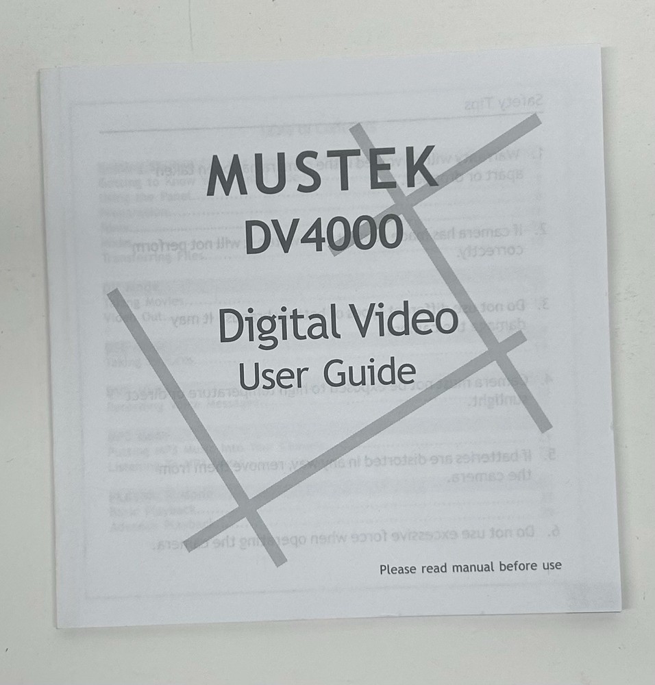 Mustek DV4000 Flash Media Camcorder