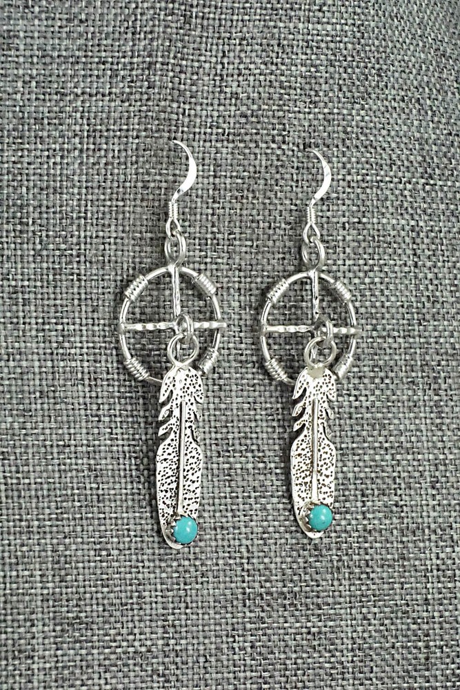 Turquoise & Sterling Silver Earrings - Sharon McCarthy