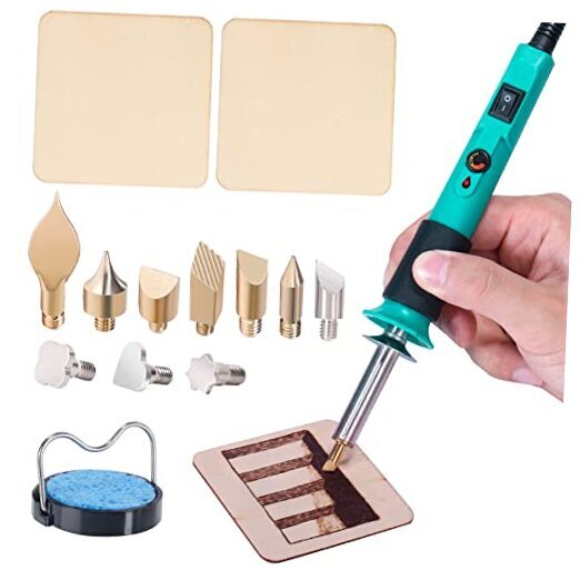 930-IV Pyrography Wood Burning Pen Kit Adjustable Temperature, Power Switch,