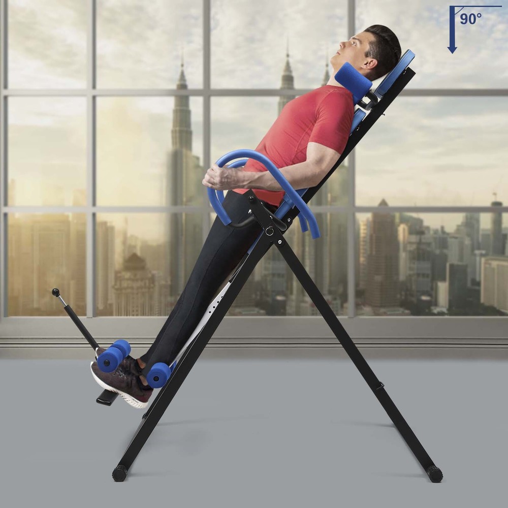 Fitness Back Pain Relief Inversion Table Excercise Stretching Inverted Bench