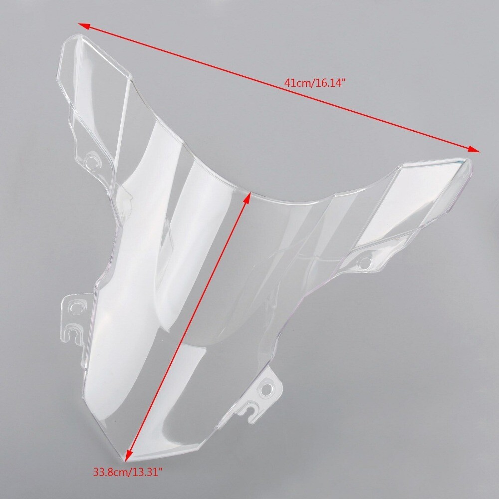 ABS Clear Double Bubble Windscreen Windshield Fit For 2015-2018 BMW S1000RR