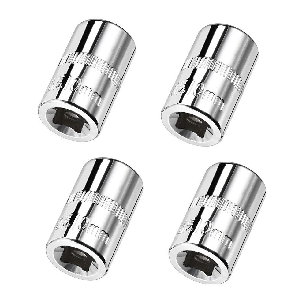 Socket 1/4\" Head 6 Point Socket Set Adapter Anti-rust Hex Keys Socket