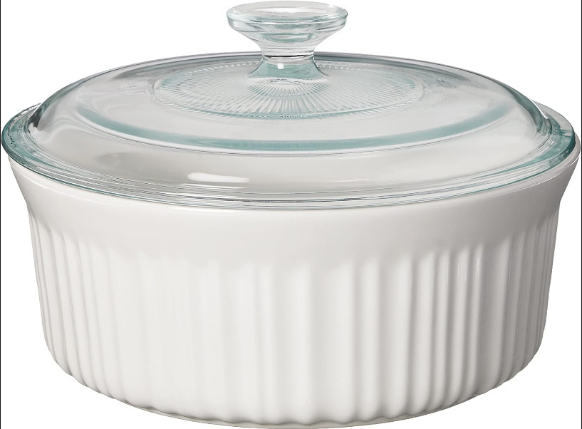New 7-Piece Ceramic Bakeware Set with Lids, Chip-Resistant Stoneware