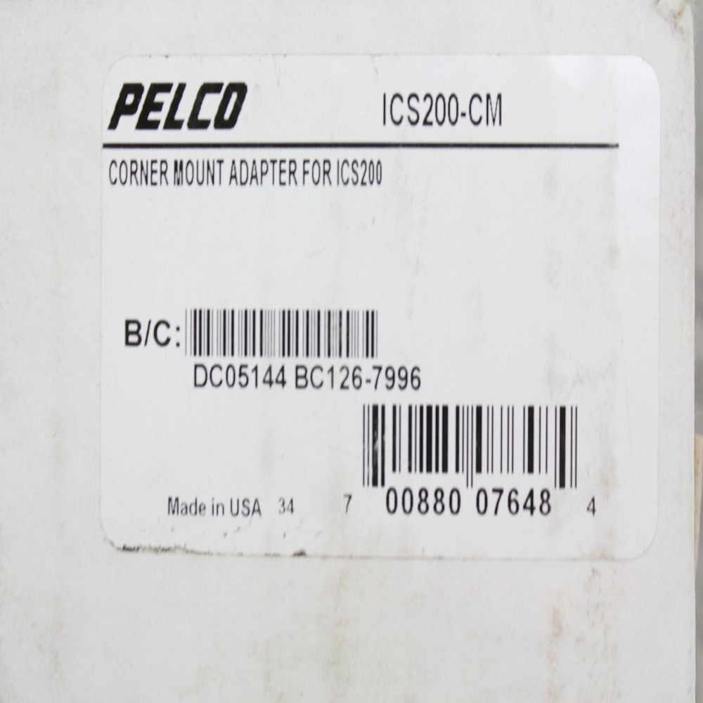 PELCO ICS200-CM CAMCLOSURE CORNER MOUNT ADAPTER FOR ICS200 CAMERA