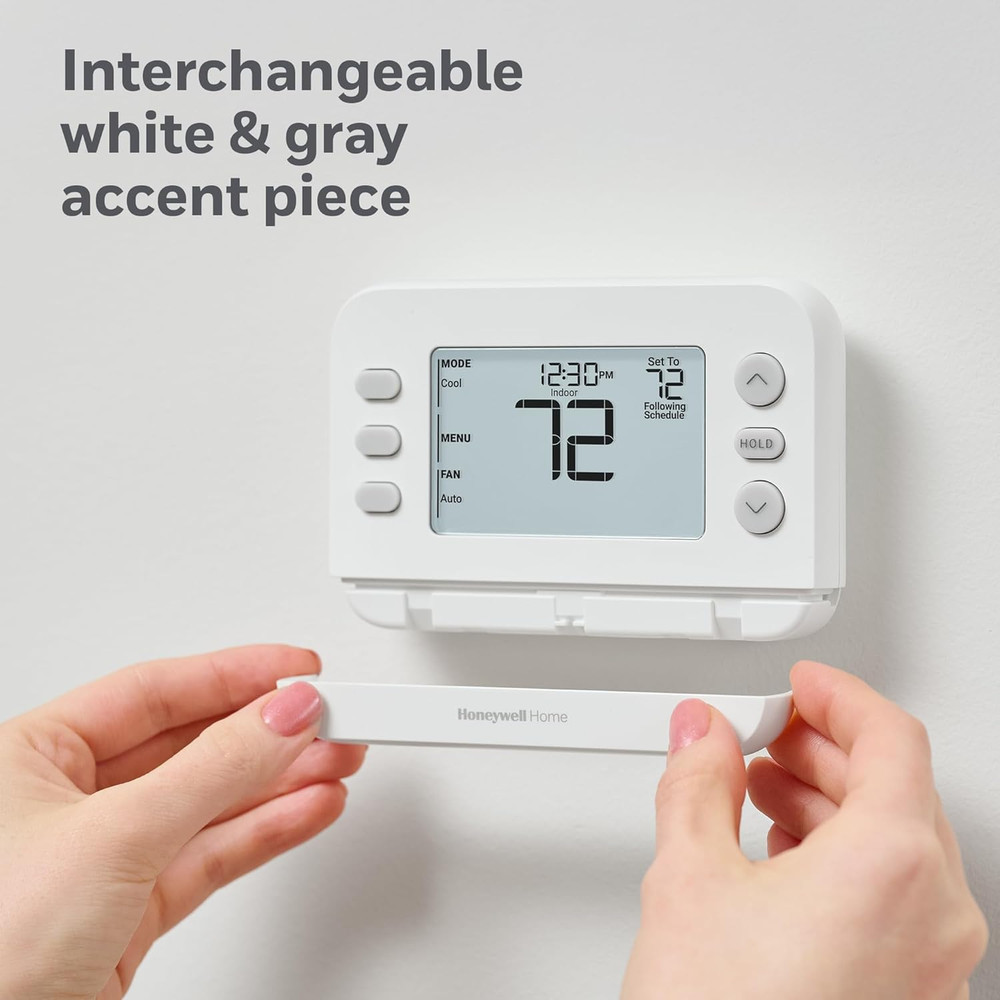 New! Programmable Thermostat, Single-Stage, 1 Heat/1 Cool Compatibility, Fle...