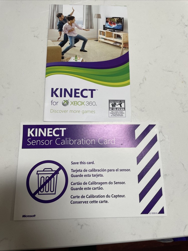 OFFICIAL Microsoft Xbox 360 Kinect System with Two Games FAST SHIP