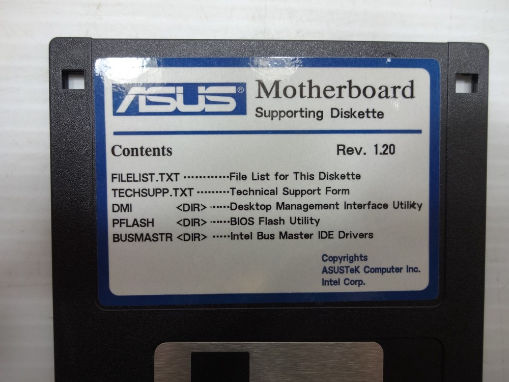Lot of 7 Vintage ASUS Supporting Diskette 3.5"