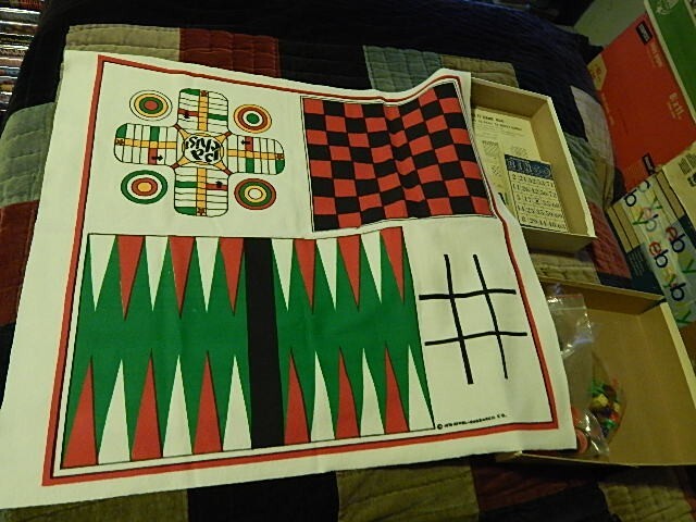 1976 Multi Game Set ~ Athol Research Co. ~ Chess Backgammon Bingo ~ FREE SHIP.