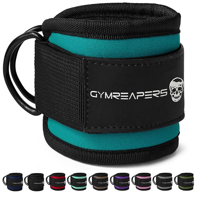 Ankle Straps Pair For Cable Machine Kickbacks Glute Workouts Lower Body Exerc...