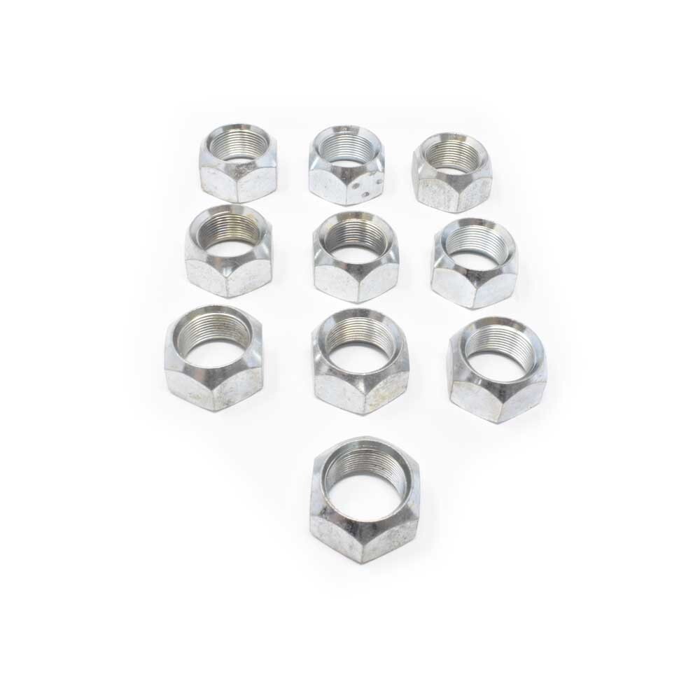 M-127CL Stud-Piloted - Budd Wheel Outer Cap Nuts - Left-Hand Thread (10 Pack)