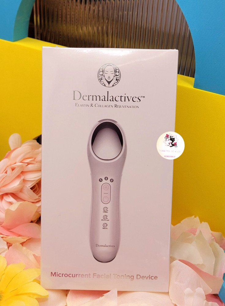 Dermalactives Microcurrent Facial Toning Device Elastin & Collagen Rejuvenation