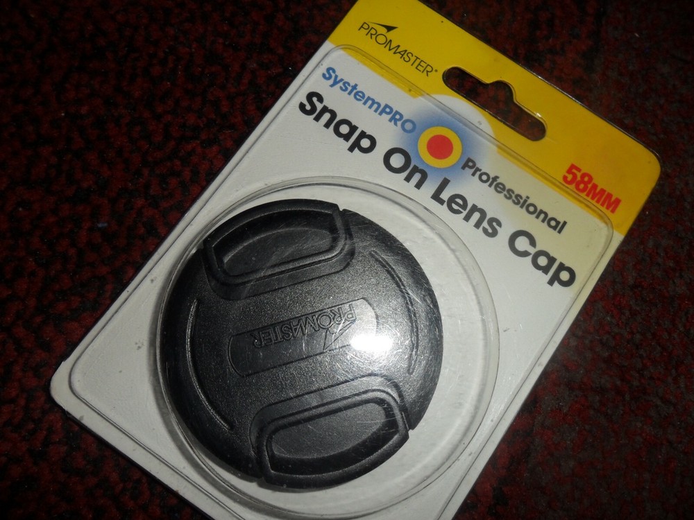 Promaster 58mm snap on Lens Cap - System Pro Professional