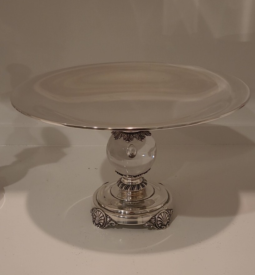 QUAKER SILVER CO. STIRLING CASTLE STERLING SILVER TABLE GARNITURE