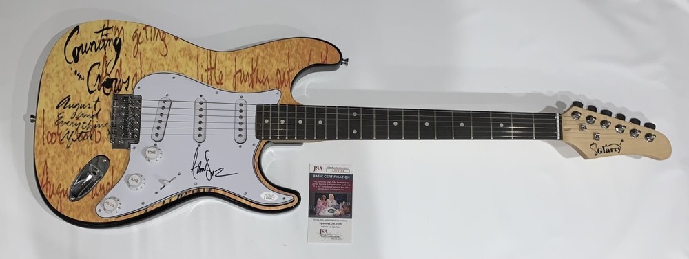 ADAM DURITZ SIGNED GUITAR COUNTING CROWS AUGUST AND EVERYTHING AFTER JSA COA