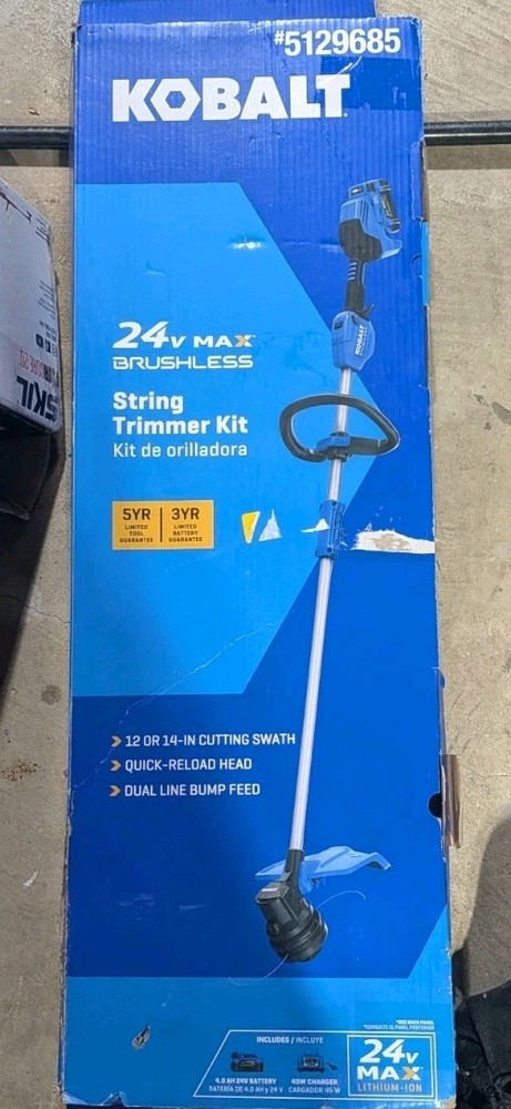 KOBALT 24V 24Volt Brushless String Trimmer  KST 2224B-03 - Tool Only