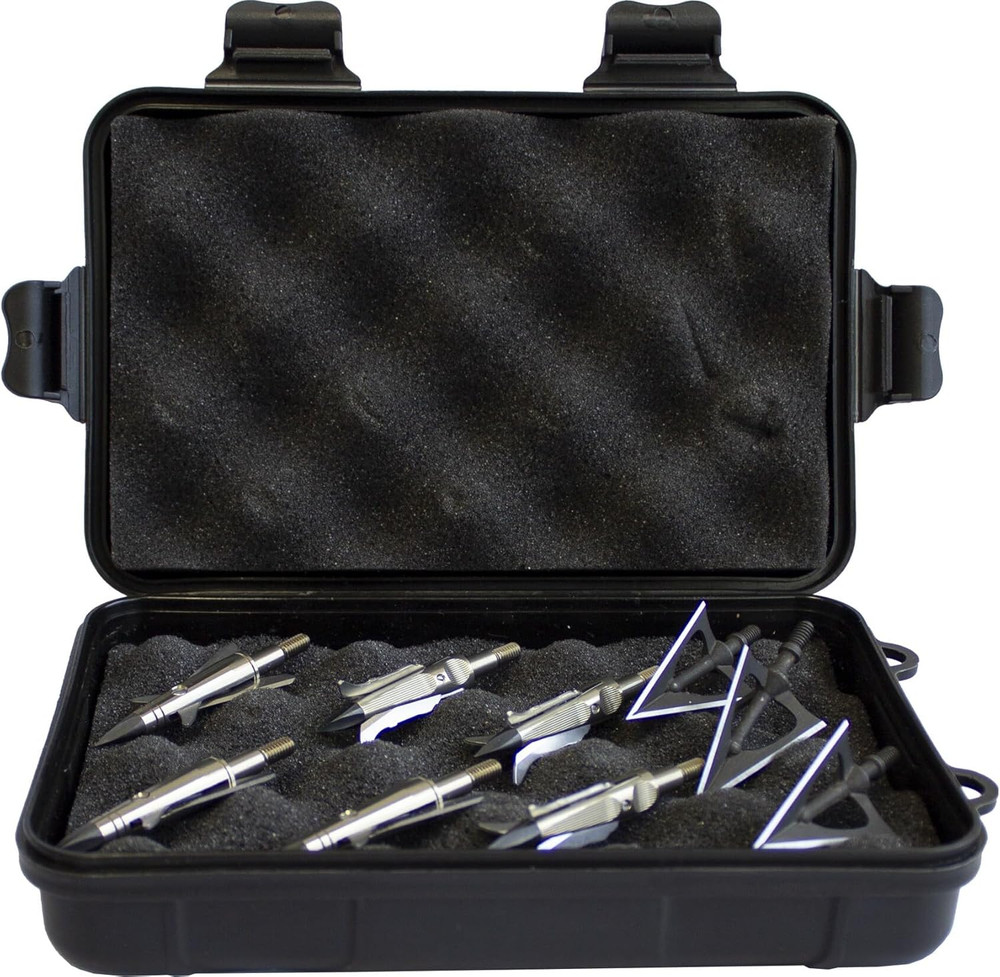 Archery Bow Hunting Storage Organizer Box Plastic Portable Lightweight Broadhead