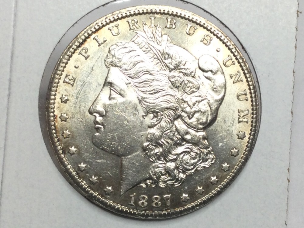 1887-S Morgan Dollar in uncirculated