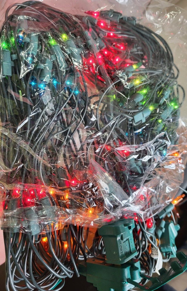 2 Sets Holiday Home 150 Mini Light Mesh Set Net Lights Multi Colored Bulbs
