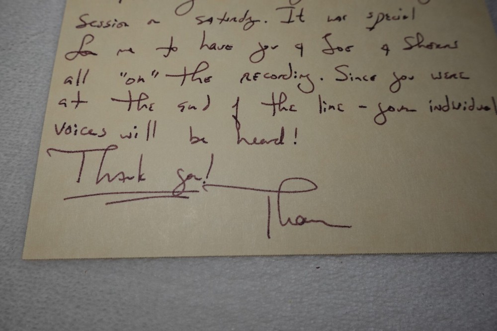 Thomas Sleeper Signed Handwritten Notes & Script 1996 Conductor Composer Miami