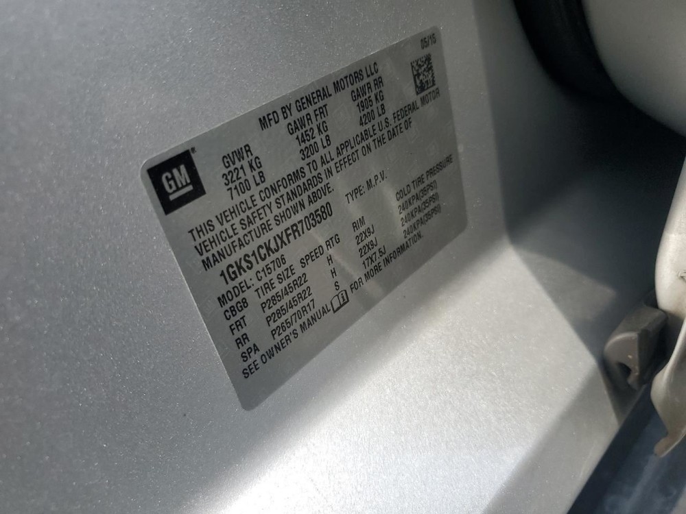 YUKON 2015 Glove Box 4800286