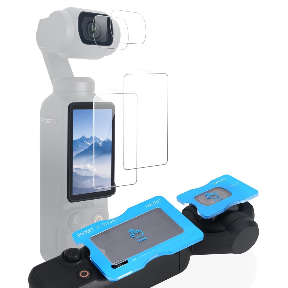 2 Pack Screen Protector for DJI Osmo Pocket 4/3/Xtra pocket3-2, Transparent